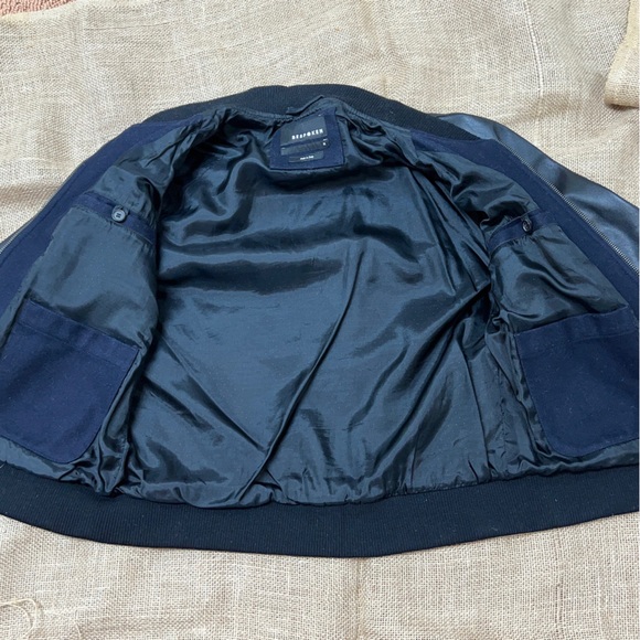 vintage bespoken leather varsity jacket size M - Picture 7 of 13